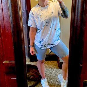 Size Large gold and darkish blue tie dye T!